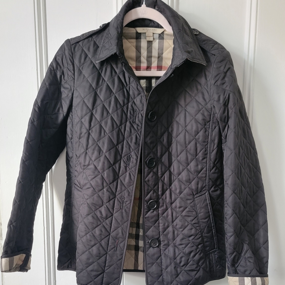 Burberry quilted jacket size small
